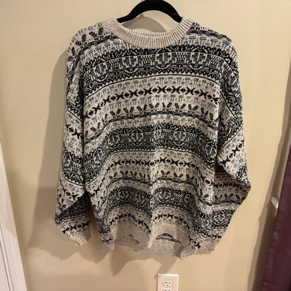 Vintage Peconic Bay Traders Men's Geometric Sweater Size Medium - Picture 1 of 5